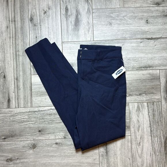 Old Navy Women's Navy Blue High-Waisted Never-Fade Pixie Ankle Pants Size 4 - Picture 1 of 6